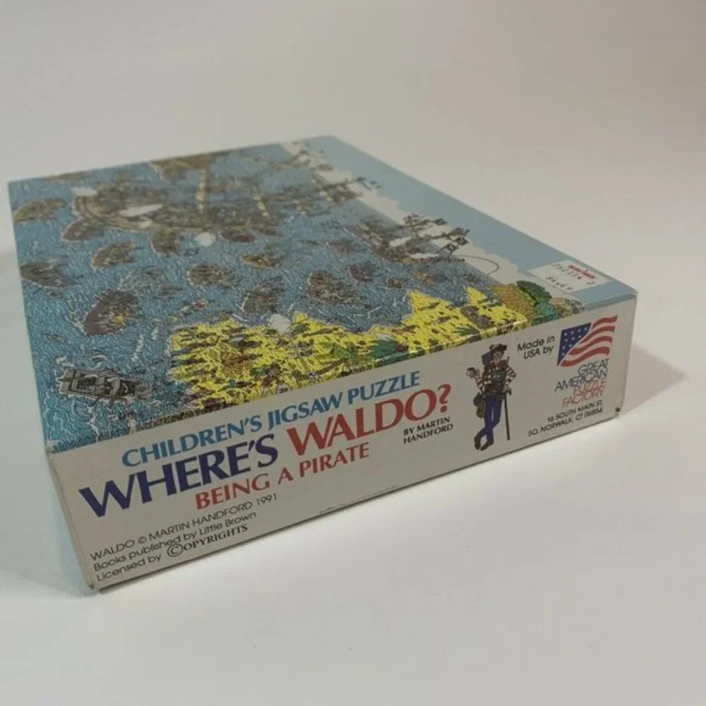 Vintage Jigsaw Puzzle Where’s Waldo‎ Pirate RARE